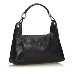 🛍 Gucci 🛍 Black Leather Shoulder Bag